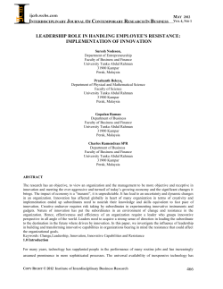 leadership role in handling employee`s resistance