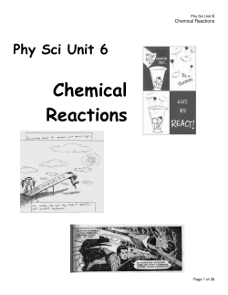 Unit 6 Homework and Note packet