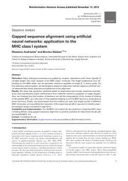 application to the MHC class I system