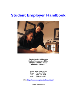 Student Employment Handbook