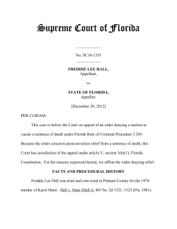 SC10-1335 Opinion - Florida Supreme Court