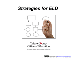 Collection of ELD Strategies - Common Core Connect
