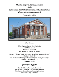 Middle Region Annual Session 2016