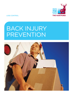 Back Injury Prevention