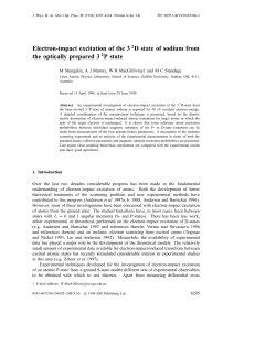 Electron-impact excitation of the 3 2D state of sodium from the
