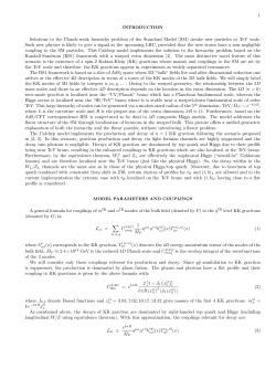 1 Solutions to the Planck-weak hierarchy problem of - CP3