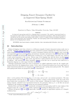 Dripping Faucet Dynamics Clarified by an Improved Mass