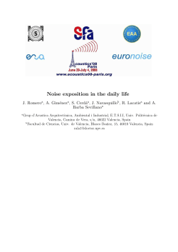 Noise exposition in the daily life