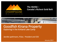 Investor Brief - Champagne Resources Limited