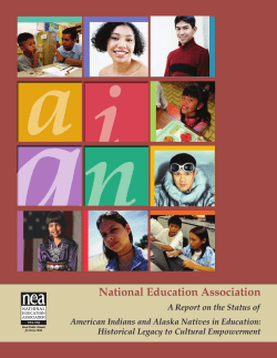 A Report on the Status of American Indians and Alaska Natives in