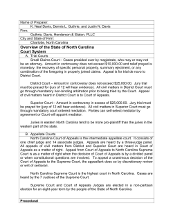 North Carolina State Law Summary