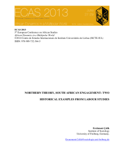northern theory, south african engagement: two historical examples