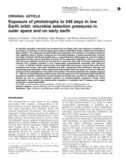 Exposure of phototrophs to 548 days in low Earth orbit: microbial