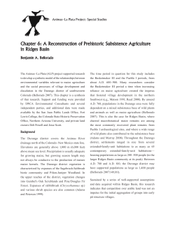 Chapter 6: A Reconstruction of Prehistoric Subsistence Agriculture
