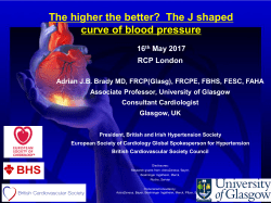 The higher the better? The J shaped curve of blood pressure
