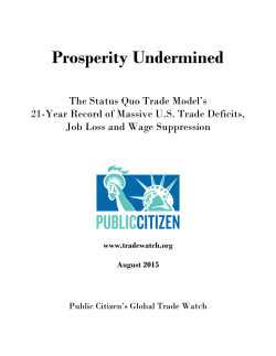 Prosperity Undermined