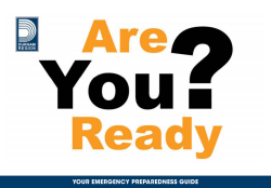 Are you ready? Your emergency preparedness guide.