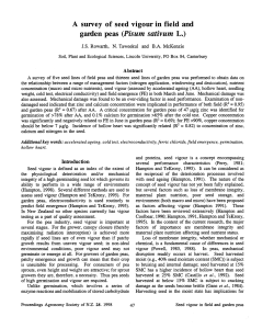 garden peas (Pisum sativum L.) - Agronomy Society of New Zealand