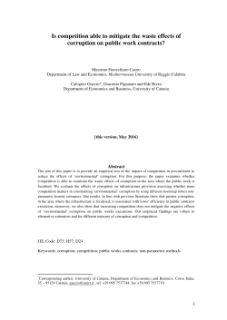 Is competition able to mitigate the waste effects of corruption on