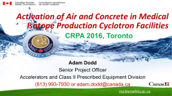 Activation of Air and Concrete in Medical Isotope Production
