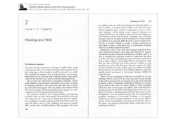 Housing as a Verb - Community Planning