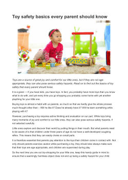 Toy safety basics every parent should know