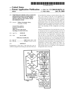 Performance-predicated automatic defragmentation of hard disks