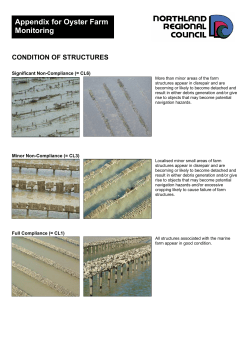 Marine Farm Compliance Schedule
