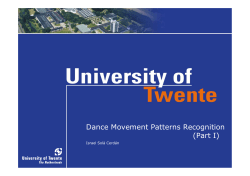Dance Movement Patterns Recognition (Part I)