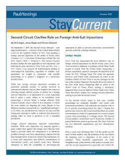 Second Circuit Clarifies Rule on Foreign Anti