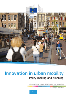 Innovation in urban mobility