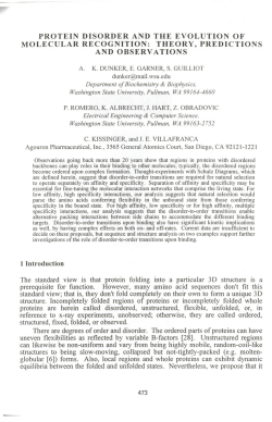 protein disorder and the evolution of molecular recognition: theory