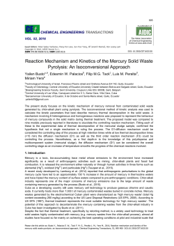 Reaction Mechanism and Kinetics of the Mercury Solid Waste