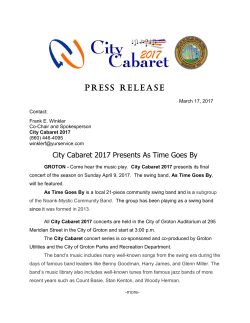 PRESS RELEASE - Groton Utilities