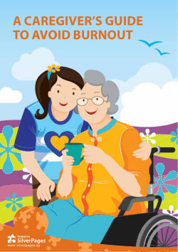 A cAregiver`s guide to Avoid burnout