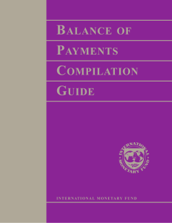 Balance of Payments Compilation Guide