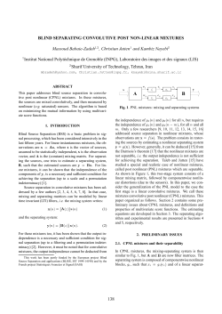 Blind Separating Convolutive Post Non-Linear Mixtures