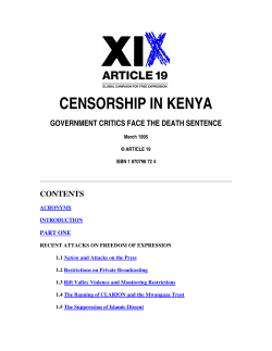 censorship in kenya