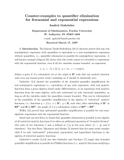 Counter-examples to quantifier elimination for