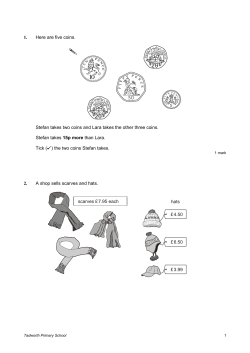 Money - Tadworth Primary School