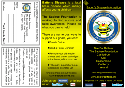 Battens Disease - Bee for Battens