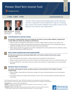 Pioneer Short Term Income Fund