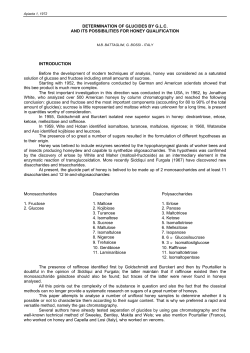 identification of sugar honey, multifloral honey and honeydew