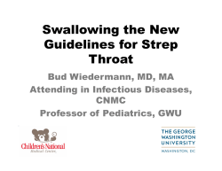 Swallowing the New Guidelines for Strep Throat