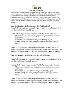 Logo Version #1 &ndash; Reflection over the Y. (10 points) Step #1: Create