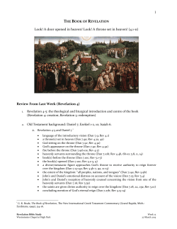 Handout - Westminster Chapel