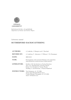 rutherford backscattering