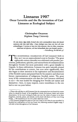 Linnaeus 1907