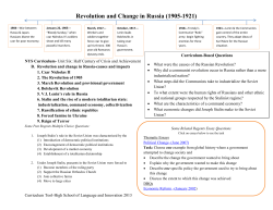 Revolution and Change in Russia (1905-1921)