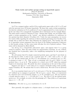 Train tracks and surface groups acting on hyperbolic spaces Brian H